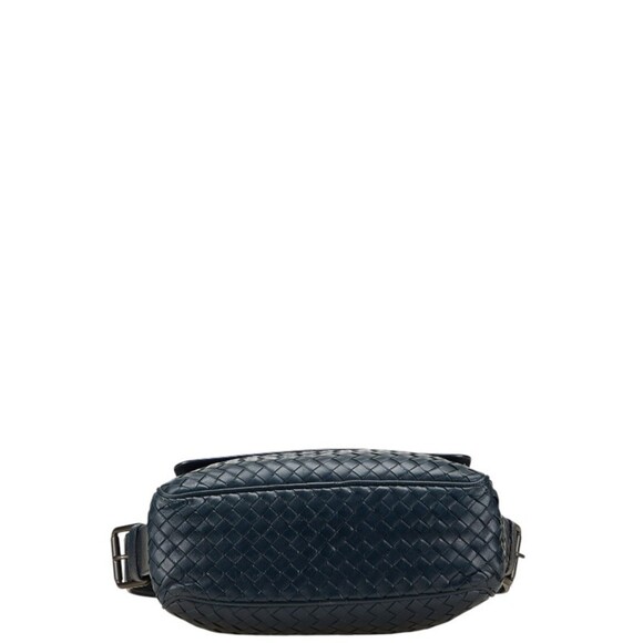 BOTTEGA VENETA Blue Leather Intrecciato Shoulder Bag - Picture 3 of 13